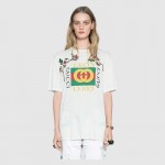 Gucci Cotton t-shirt with Gucci print 457094_X5L88