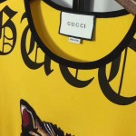  Gucci Cotton T-shirt with Angry Cat appliqué 476035_X5V03