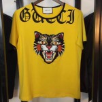  Gucci Cotton T-shirt with Angry Cat appliqué 476035_X5V03