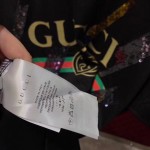  Gucci Oversize T-shirt with Gucci logo and shooting stars 492347