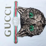  Light Gucci logo T-shirt with Mystic Cat 492347_X3L17