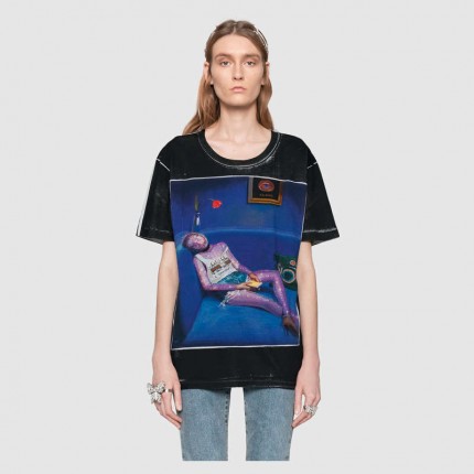 Gucci Ignasi Monreal print T-shirt 492347_X3L84