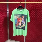 #GucciHallucination print T-shirt saga green 492347