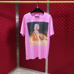 #GucciHallucination print T-shirt pink 492347