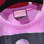 #GucciHallucination print T-shirt pink 492347