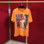 #GucciHallucination print T-shirt saga orange 492347