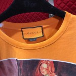 #GucciHallucination print T-shirt saga orange 492347