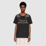 Gucci logo T-shirt with embroidery 492347