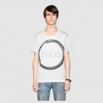 Gucci Ouroboros print T-shirt 493117_X3I19