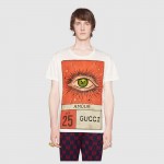 Gucci "Amour" eye print T-shirt 493117_X3I31