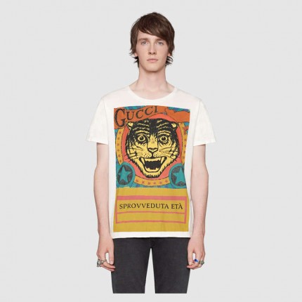 Gucci Tiger print T-shirt 493117_X3I44