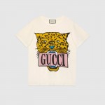 Gucci oversize cotton t-shirt with tiger 492347