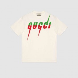 T-shirt with Gucci Blade print 565806 xiazy white