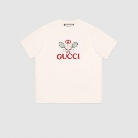 T-shirt with Gucci Tennis white 580762