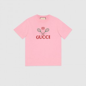 T-shirt with Gucci Tennis pink 580762