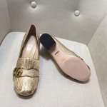 gucci metallic mid heel pump 408208