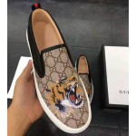 Gucci GG supreme tiger slip on sneaker shoes 456202