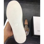 Gucci GG supreme tiger slip on sneaker shoes 456202