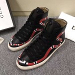 Gucci Leather high-top with snake shoes 473770