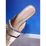 Gucci Marmont metallic laminate leather slipper 474513