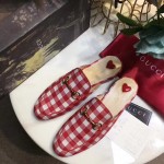 Gucci Princetown check fabric slipper 475094-9185