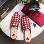 Gucci Princetown check fabric slipper 475094-9185