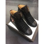 Gucci Leather high-top with appliques sneaker 478180