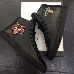 Gucci Leather high-top with appliques sneaker 478180