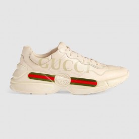 Gucci rhyton gucci logo leather sneaker 500877