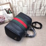 Gucci Vintage Web leather boston bag 247205-1060