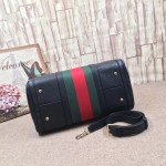 Gucci Vintage Web leather boston bag 247205-1060