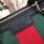 Gucci Vintage Web leather boston bag 247205-1060