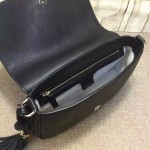 Gucci Soho leather shoulder bag black 336752