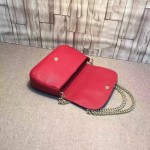 Gucci Soho leather shoulder bag red 336752