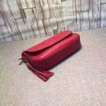 Gucci Soho leather shoulder bag red 336752