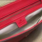 Gucci Soho leather shoulder bag red 336752