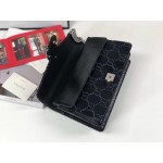 Gucci Dionysus GG velvet small shoulder bag black 400249