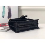 Gucci Dionysus GG velvet small shoulder bag black 400249