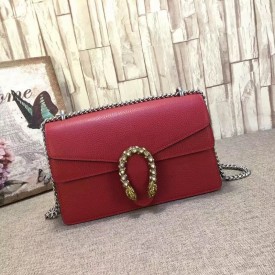 Gucci Dionysus GG Supreme shoulder bag red leather 400249