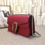 Gucci Dionysus GG Supreme shoulder bag red leather 400249