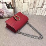 Gucci Dionysus GG Supreme shoulder bag red leather 400249