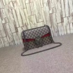 Gucci Dionysus GG Supreme shoulder bag red canvas 400249