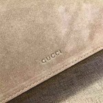 Gucci Dionysus GG Supreme shoulder bag  suede khaki 400249