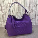 Gucci Soho leather hobo purple 408825