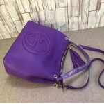 Gucci Soho leather hobo purple 408825