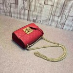 Padlock Gucci Signature shoulder bag red 409487