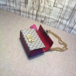 Gucci Padlock GG Supreme shoulder bag red-brown 409487