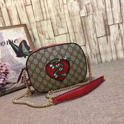 Gucci Limited Edition Supreme mini chain bag snake 409535