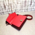 Gucci Sylvie leather shoulder bag red 421882