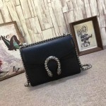 Gucci Dionysus leather mini bag black 421970